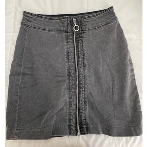 Charcoal Black Zip up Skirt. In great condition.
